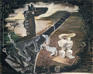 SCHILDERIJ – (PAARDEN)