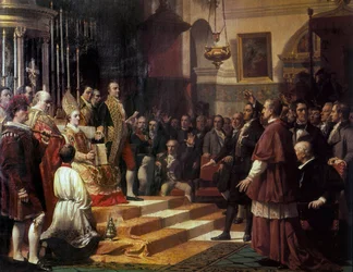 De eed van de Cortes de Cádiz in 1810