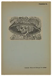 Calavera de la Catrina, c.1910, gedrukt 1943