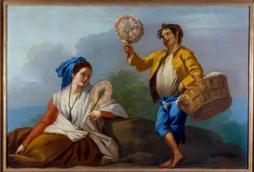 De koopman van waaiers