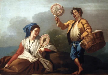 De verkoper van de ventilator