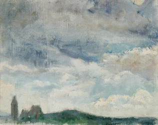 Landschap met uitzicht op Perchtoldsdorf