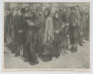 Krantenknipsel, vermoedelijk uit de „Leipziger Illustrirten Zeitung”: „Wenen in het jaar 1918”