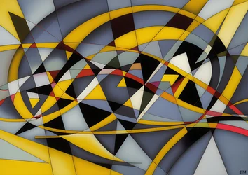 abstract: zilver-gele curve 4