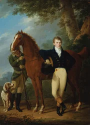 De klokkengieter Johann Caspar Hofbauer met paard en jager