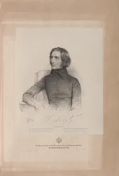 Portret van Franz Liszt