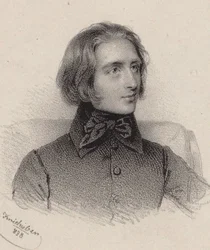 Portret van de componist Franz Liszt 1811-1886, 1838