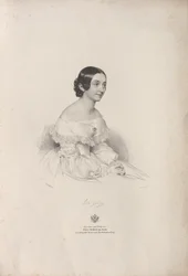 Portret van de operazangeres Rita Gabussi 1810-1891, 1840