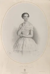 Portret van de ballerina Marie Taglioni 1804-1884, 1853