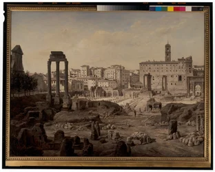 Een uitzicht op het Forum in Rome