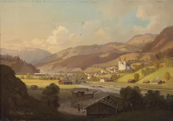 Uitzicht op Maria Rain, Karinthië