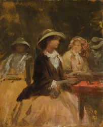 Restaurant in de tuin
