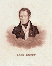 Portret van Carl Czerny (lithografie)