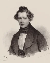 Portret van de Componist Joseph Lanner 1801-1843, 1830