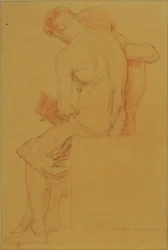 Schilder en model