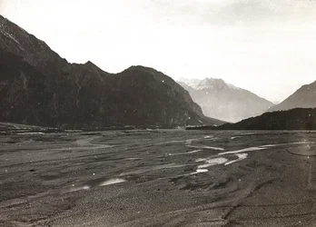 Album "Meine weltkriegs - Erinnerungen South-West Front (Karinthië, Italië, Zuid-Tirol) 31/03/1915-12/11/1918 - Josef Zohles Wien": de rivier Tagliamento in Mo