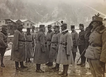 Album "Meine weltkriegs - Erinnerungen Zuidwestfront (Karinthië, Italië, Zuid-Tirol) 31/03/1915-12/11/1918 - Josef Zohles Wien": de aartshertog Frederik