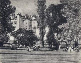 Park Lane, vanaf het park