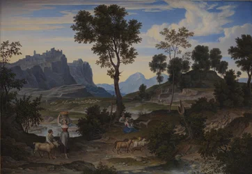 Landschap van Civitella bij Olevano