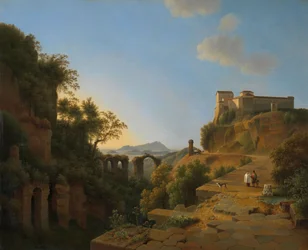 De Golf van Napels met het Eiland Ischia in de Verte