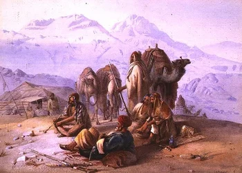 Een Arabisch kampement