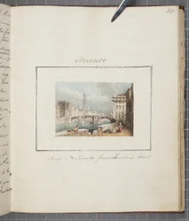 Florence, geplakt in Thomas Moodys Journal of a tour through Switzerland and Italy, 1822