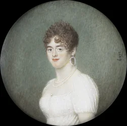Portret van Cornelia Pull (overleden 1809). Echtgenote van Gerrit Jan van Houten