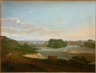Uitzicht op München met de Isar