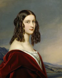 Portret van Friederike Von Freiin Gumppenberg