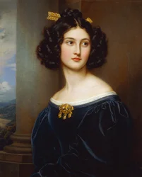 Portret van Nanette Kaula (1812 - 1876)