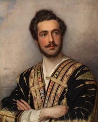 Portret van prins Grigory Grigorievich Gagarin 1810-1893, 1837-1839