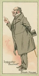 Inspecteur Bucket, Bleak House (kleurenlitho)