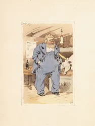 Kapitein Jack Bunsby, uit Dombey en Zoon (1848)