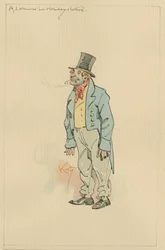 Een arbeider in feestkleding, ca. 1920s