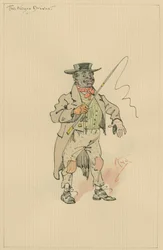 De zwarte koetsier, ca. jaren 1920