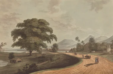 Fort Marlborough van Oud Bencoolen, Sumatra, 1799
