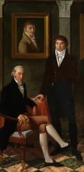Vriendschapsportret van de kunstenaars François Wynckelman, François van der Donckt en Joseph Odevaere