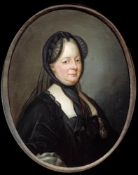 Portret van Maria Theresia van Oostenrijk (1717-1780), keizerin koningin van Hongarije en Bohemen (schilderij door Joseph Ducreux)