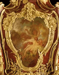 Detail van een versierde serre-bijoux
