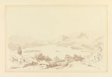 Algemeen uitzicht op het meer van Derwent Water