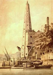 De Oude Watertoren bij York Buildings, Whitehall, 20 mei 1791