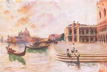 De Molo, Venetië, uit Hutchinsons Pittoresk Europa gepubliceerd door Hutchinson & Son, ca. 1930
