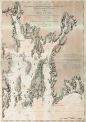 Kaart van Ipswich Bay en Cape Ann, Atlantische kust van Noord-Amerika
