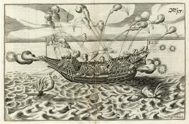Illustratie uit Architectura navalis van J. Furttenbach