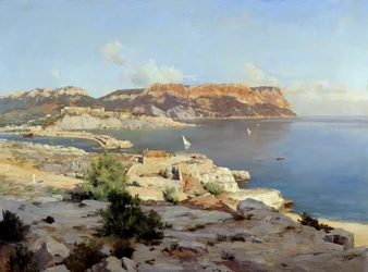 Uitzicht op de baai van Cassis