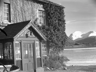 Zicht op de ingang van het 