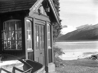 Zicht op de ingang van het 