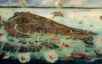 Vogelvlucht van Venetië
