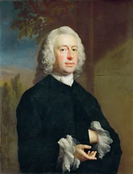 Een onbekende man in het zwart, 1735