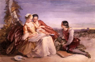 De bewonderaars van de kunstenaar